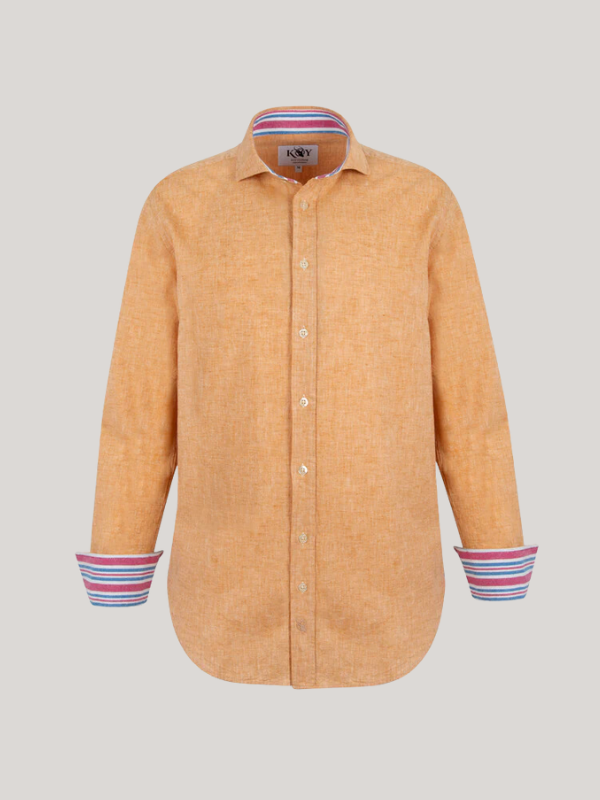 KOY CLOTHINGKikoy Linen Shirt in Tangerine