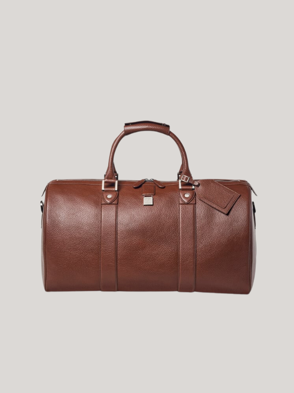 ASPINALLBoston Bag in Tobacco Pebble